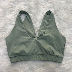 Gymshark x Whitney Simmons sports bra size small sage green